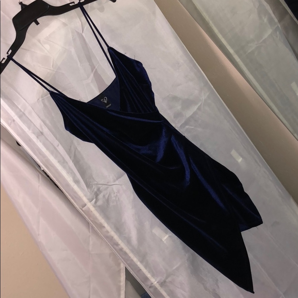 Velour bodycon dress